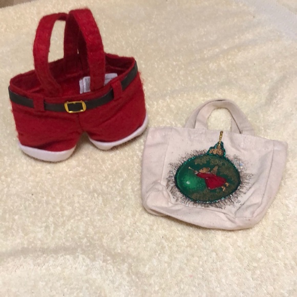 Other - Santa Pants 7x8”  & Angel 6x8” Christmas Gift Bags
